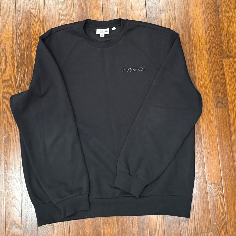 Lacoste Men's Double Face Cotton Blend Piqué Sweatshirt-XXL